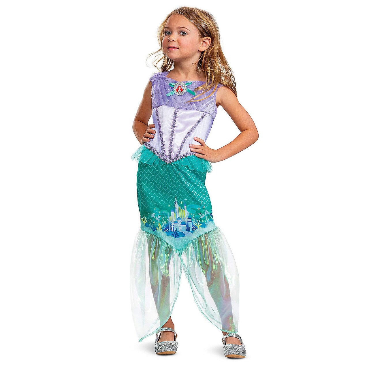 Toddler Deluxe Ariel Mermaid Costume Disney Princess Medium 3T-4T